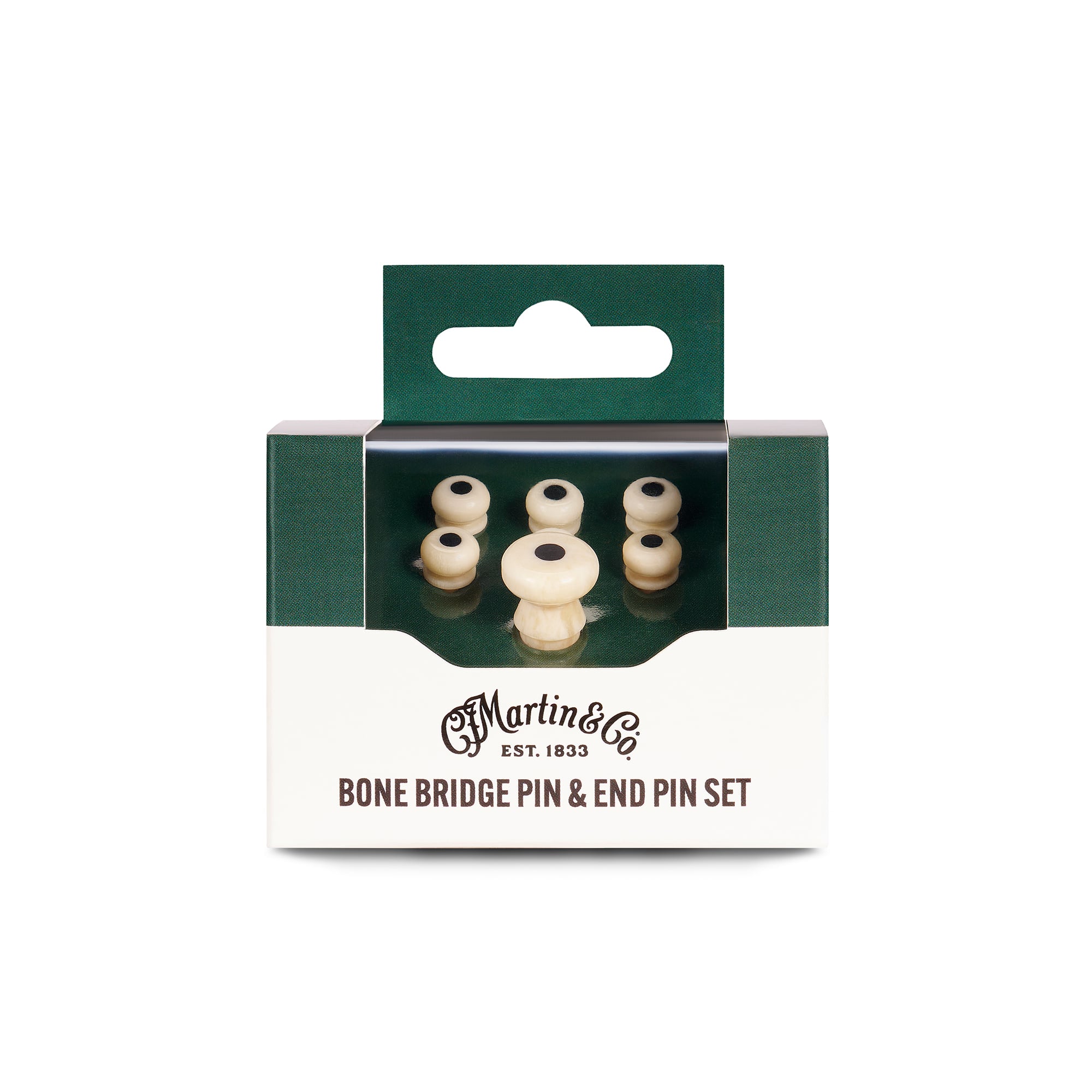 Martin Black Inlay Bone Bridge Pins image number 2