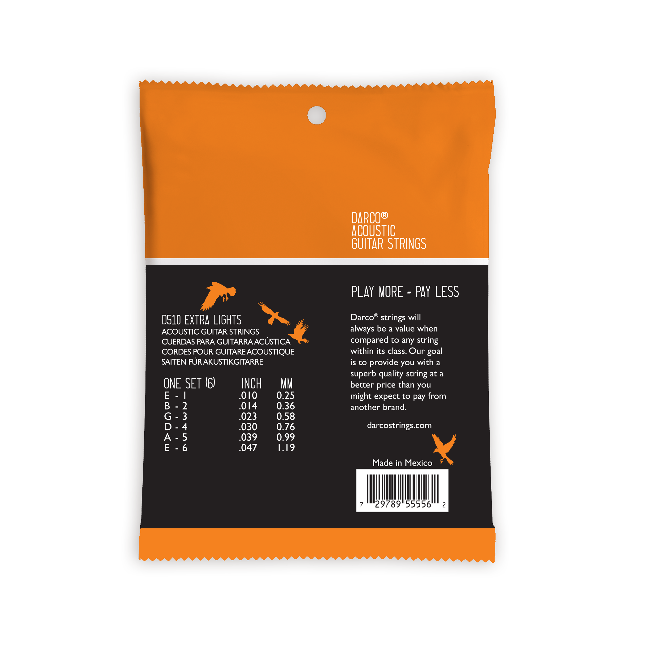 Darco® Acoustic Guitar Strings 80/20 Bronze image number 2