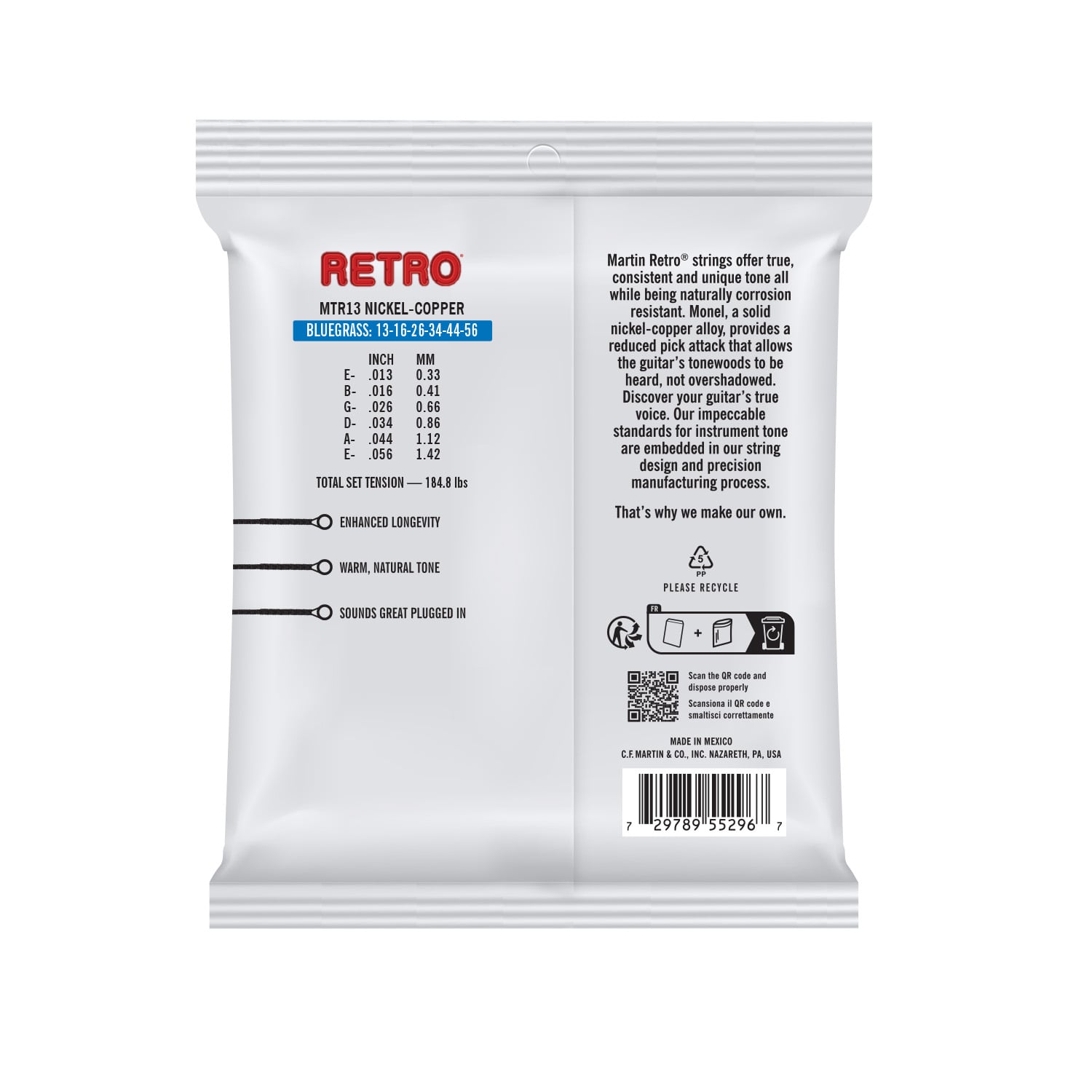 Martin Bluegrass Tony Rice Retro Guitar Strings image number 2