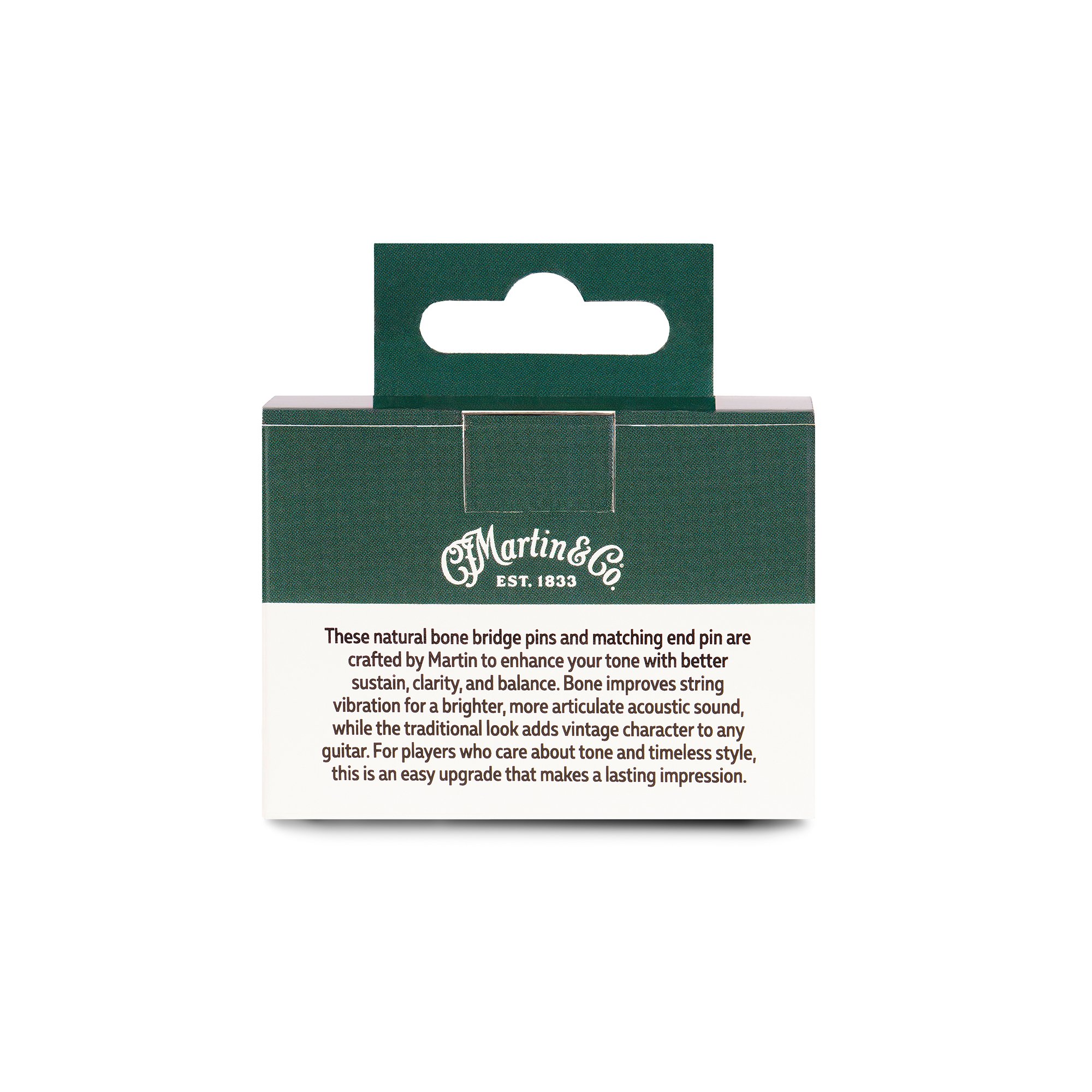 Martin Paua Inlay Bone Bridge Pins image number 3