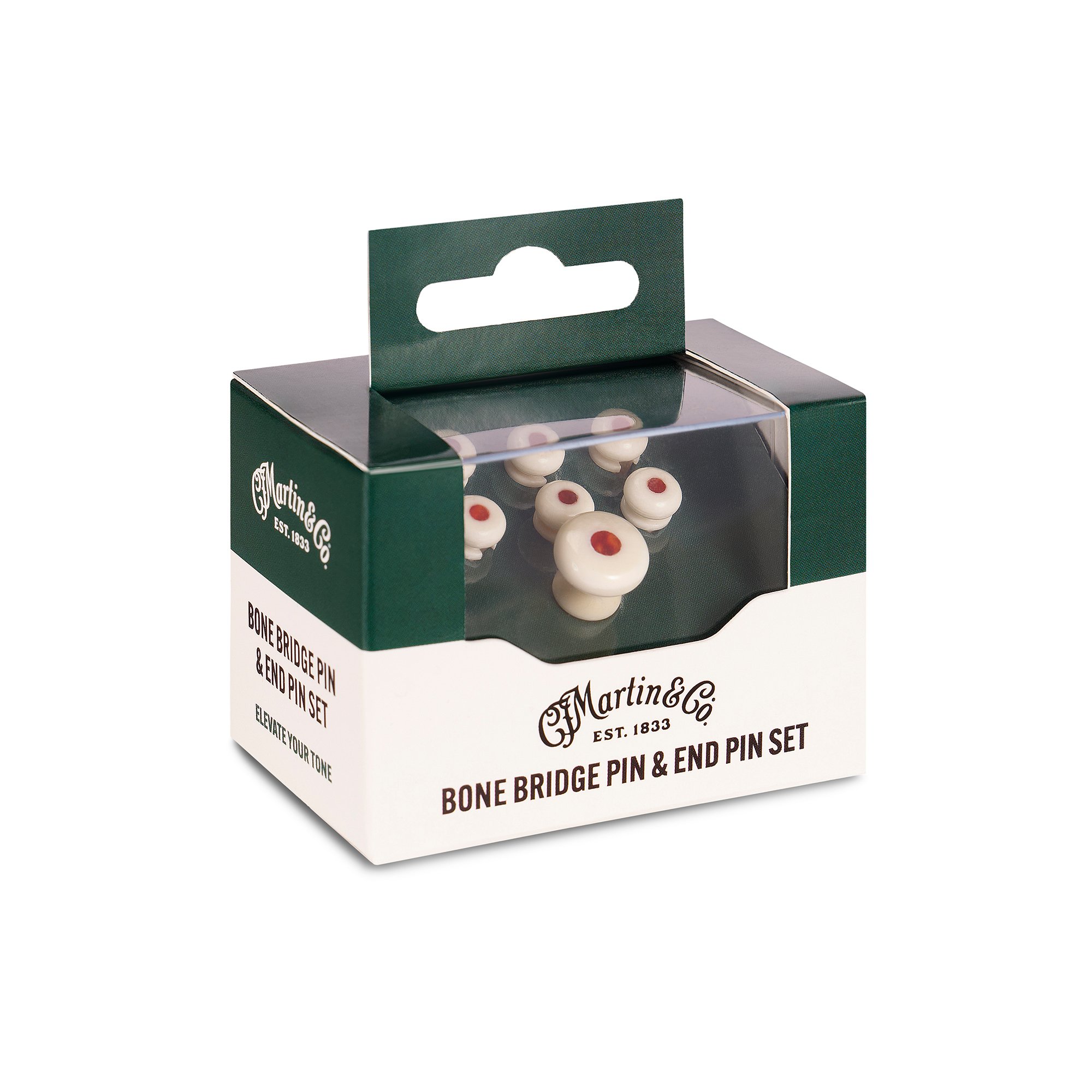 Martin Faux Tortoise Inlay Bone Bridge Pins image number 1
