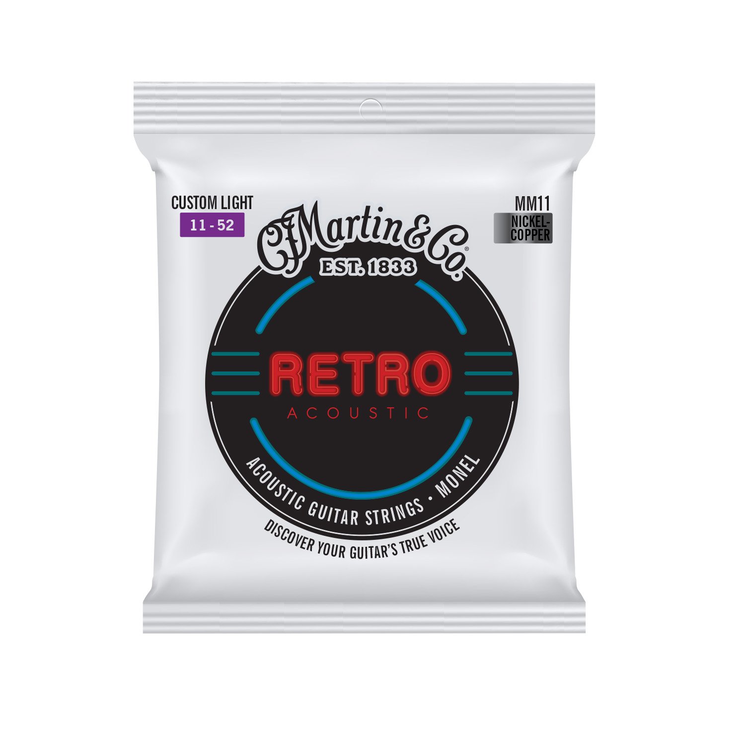 Martin Custom Light Retro Guitar Strings image number 1