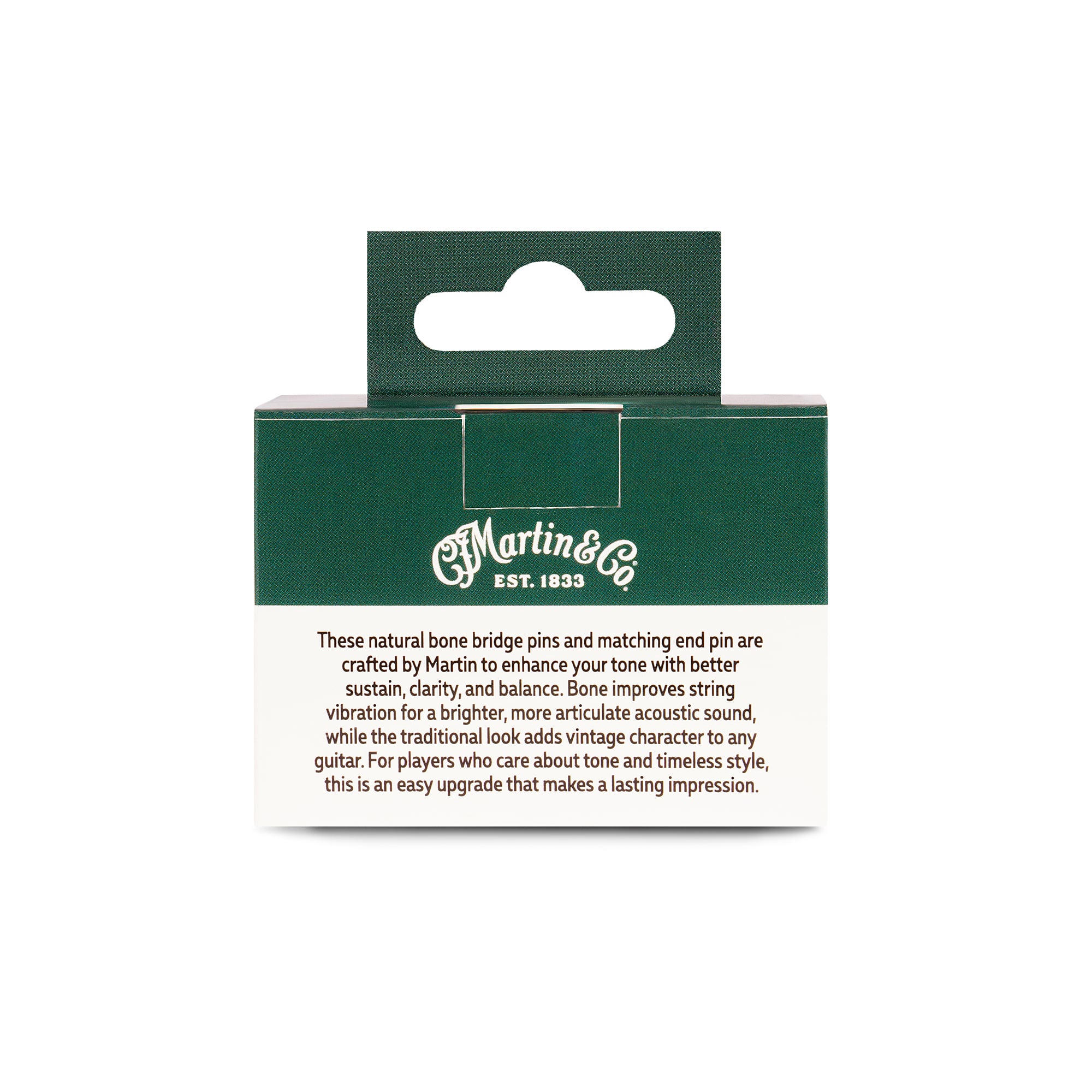 Martin Faux Tortoise Inlay Bone Bridge Pins image number 3