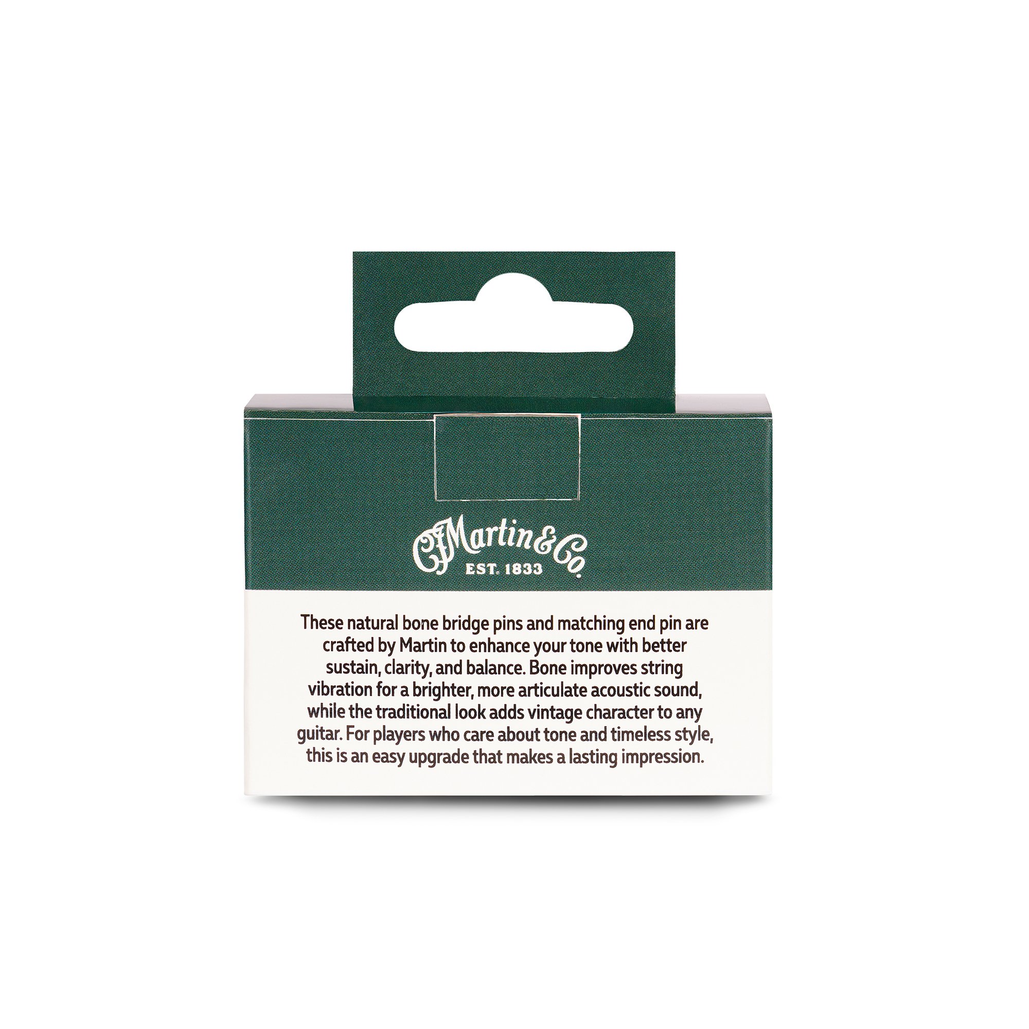 Martin Black Inlay Bone Bridge Pins image number 3