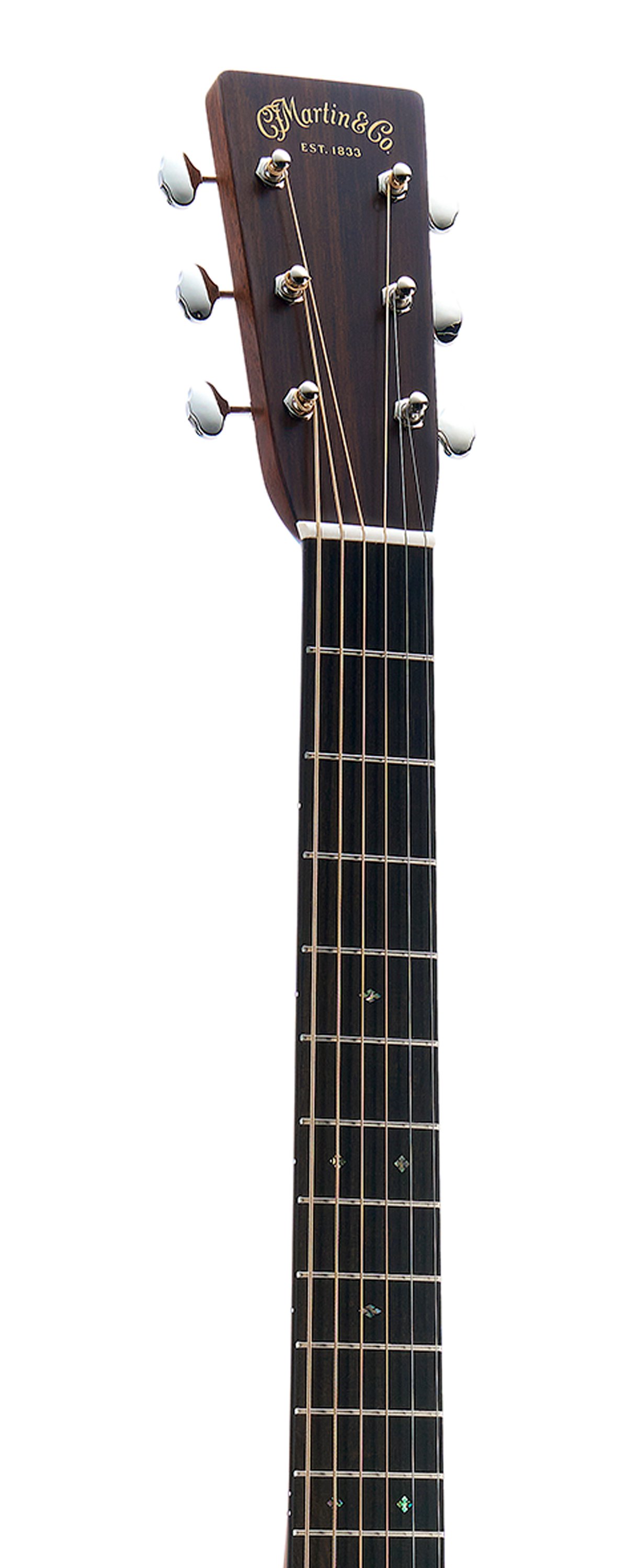 Headstock and Neck of Martin Gloss 1933 Ambertone OM-28 Guitar image number 4