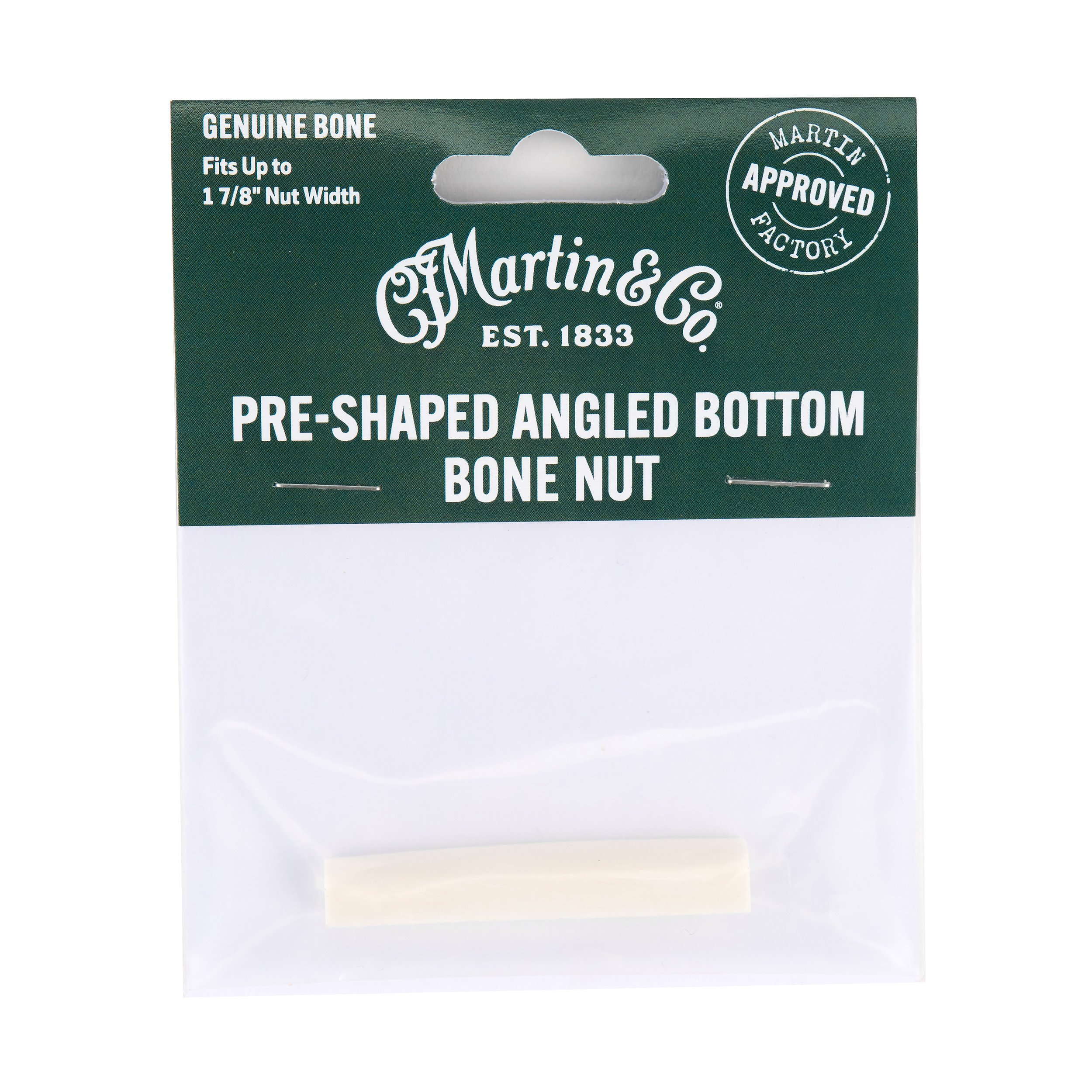 Martin Pre-Shaped Angled Bottom Bone Nut image number 1