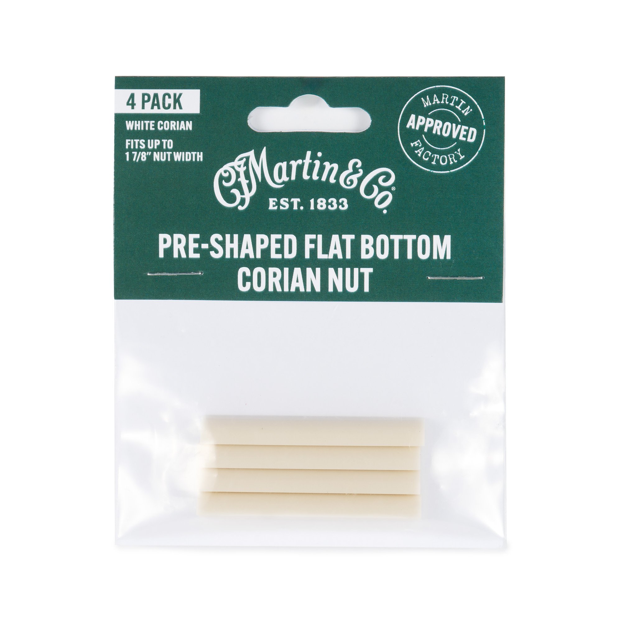 Martin Pre-Shaped Corian Nut – 4-Pack image number 1
