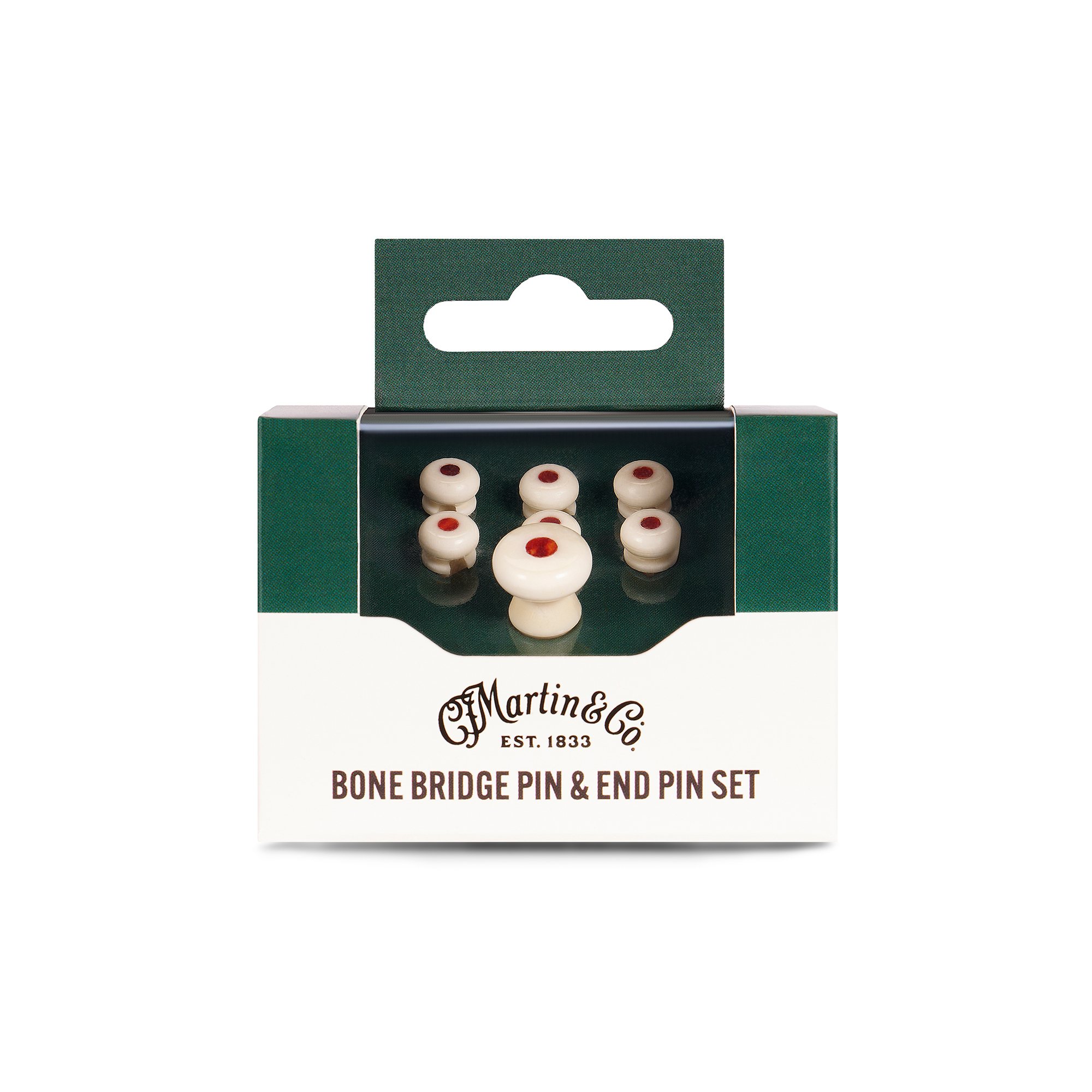 Martin Faux Tortoise Inlay Bone Bridge Pins image number 2