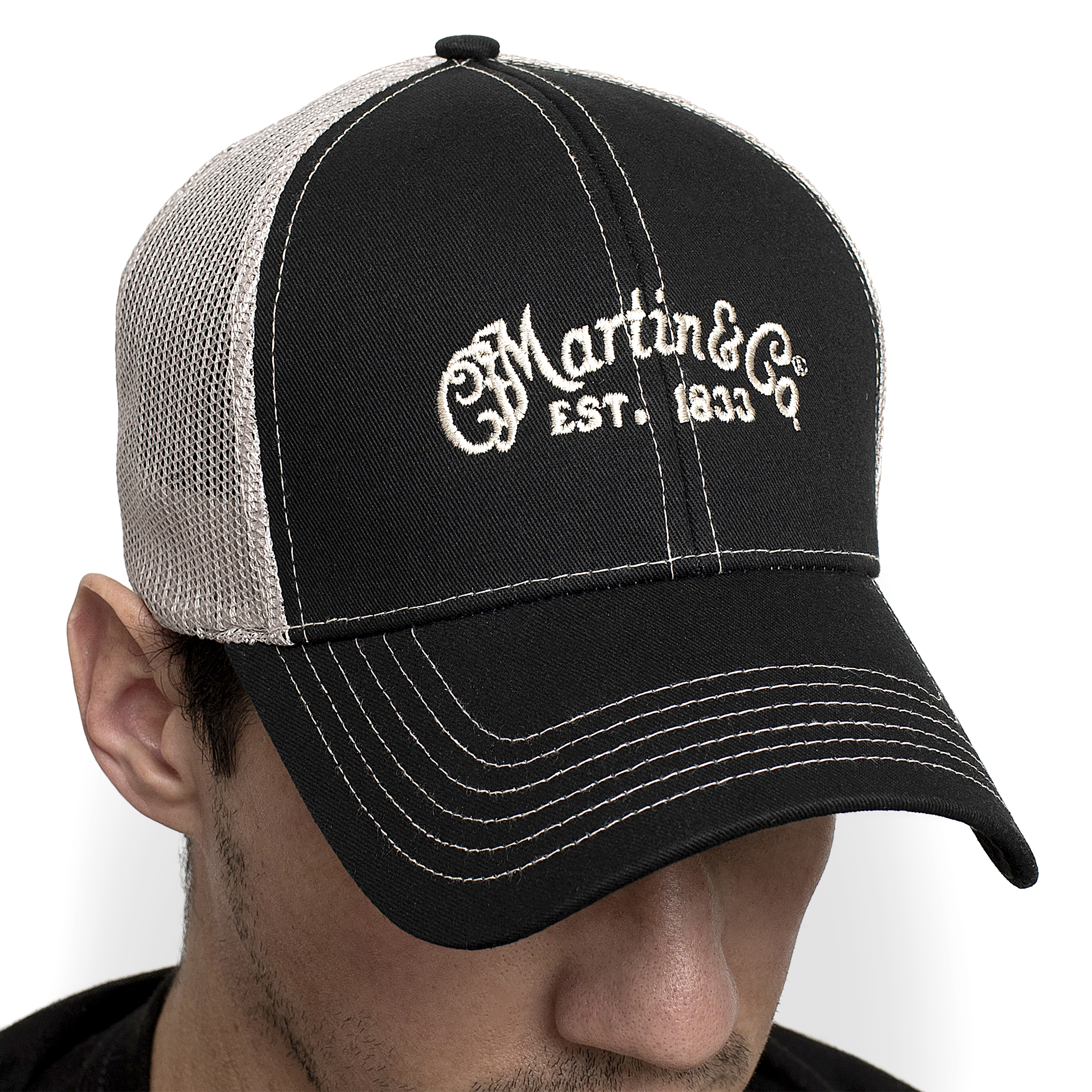 Mesh Trucker Hat With Cfm Logo Hats Beanies Martin Guitar