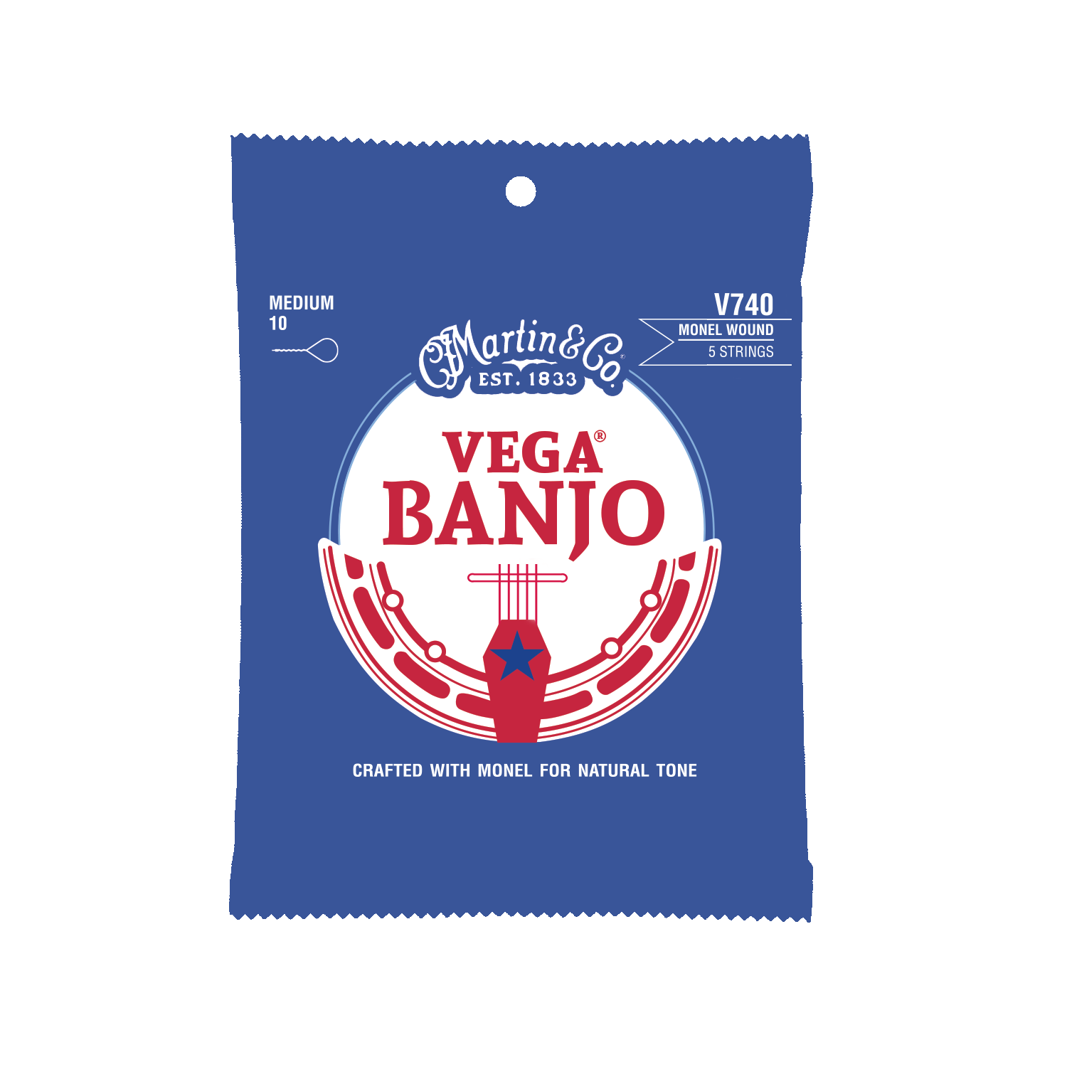 Vega Banjo Strings Monel Martin Guitar