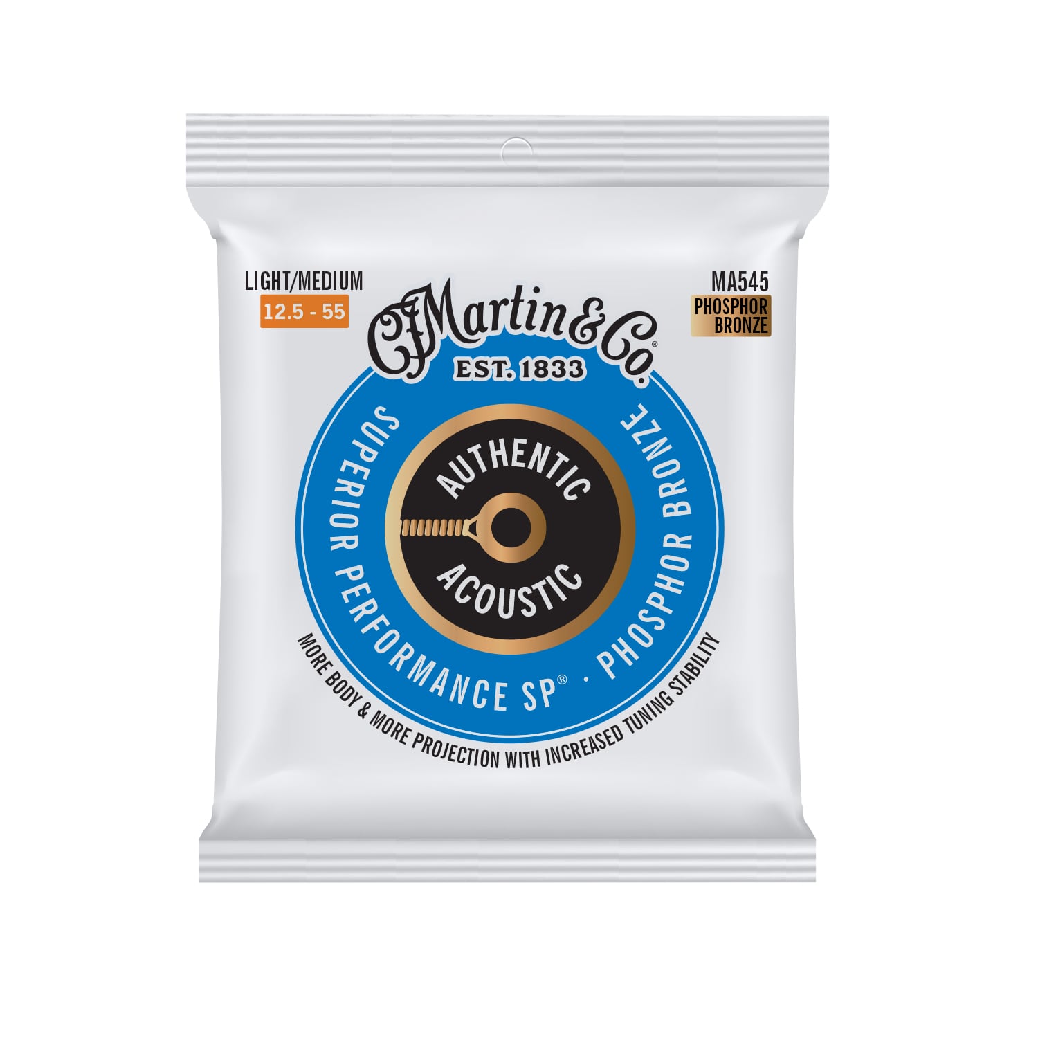 Authentic Acoustic SP&reg; Guitar Strings Phosphor Bronze image number 1