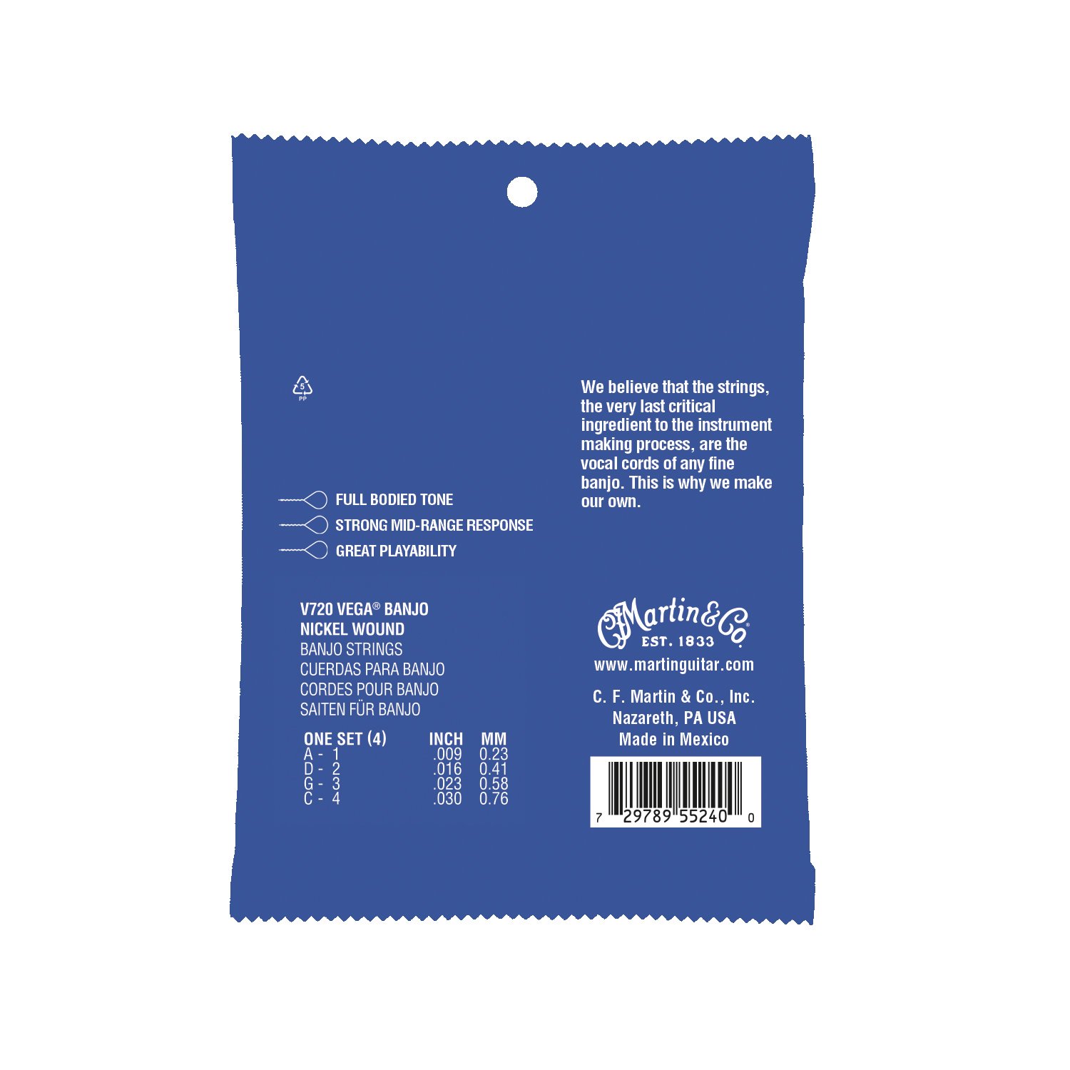 Vega&reg; Banjo Strings Nickel image number 2