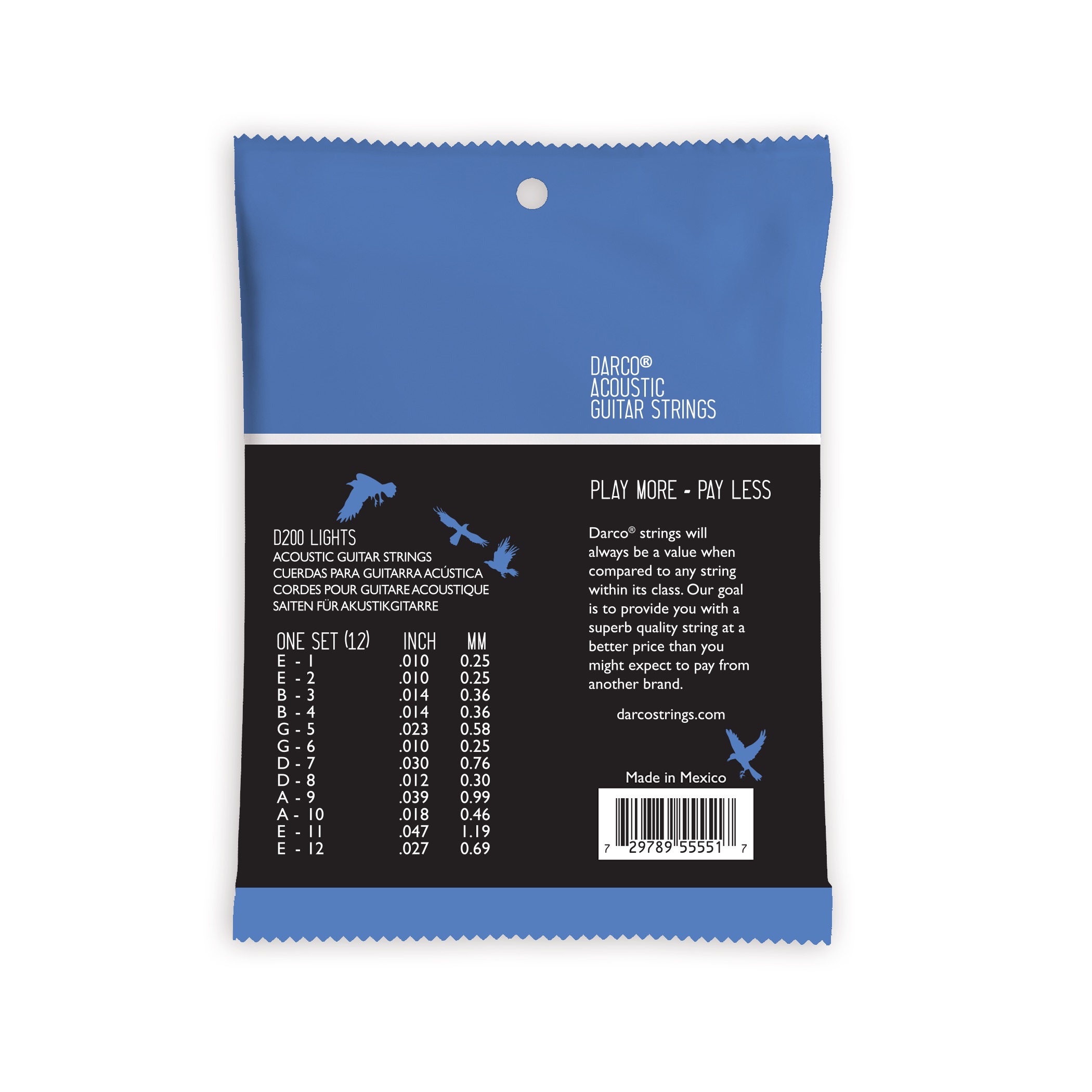 Darco&reg; Acoustic Guitar Strings Phosphor Bronze image number 2
