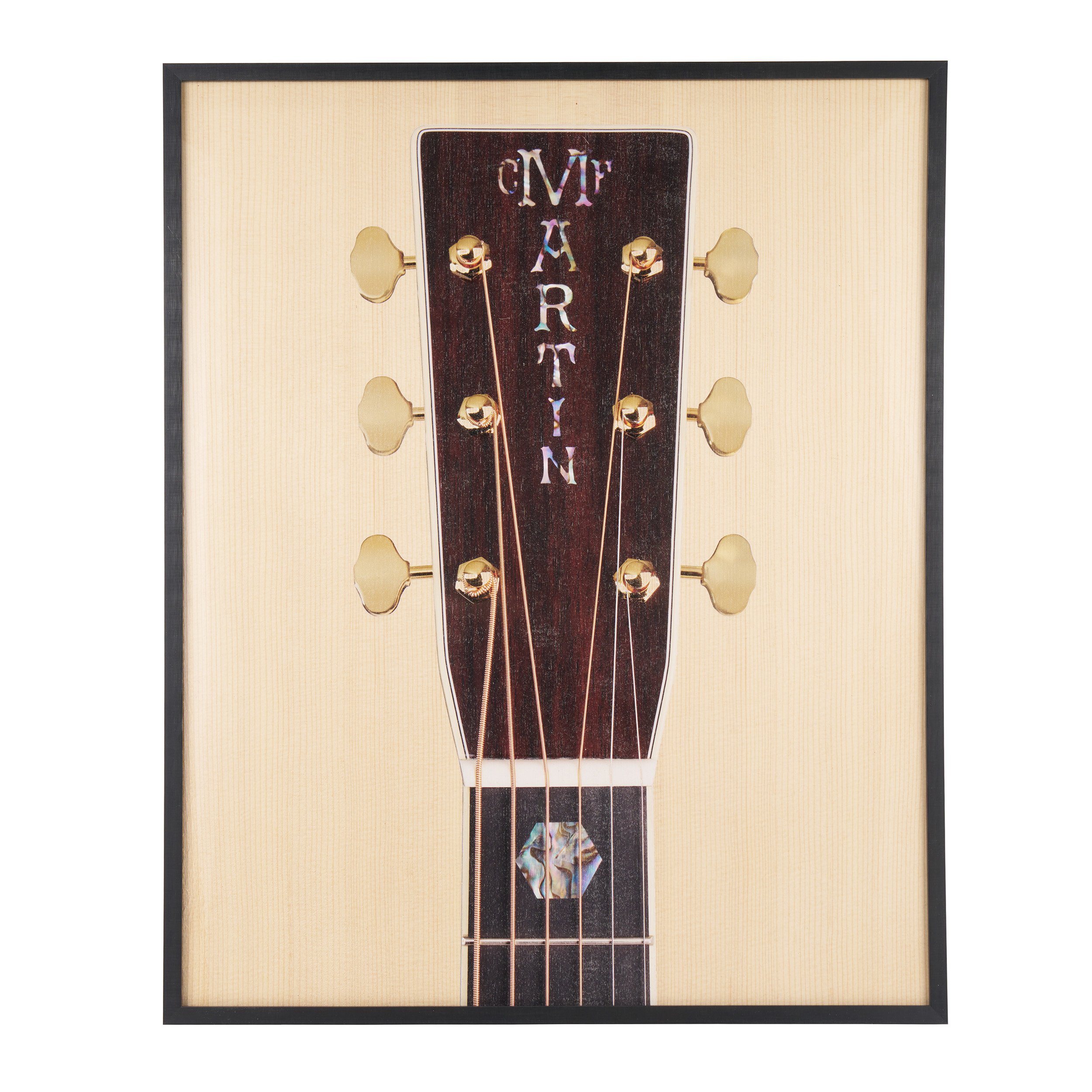 D-45 Headstock Framed Print image number 1