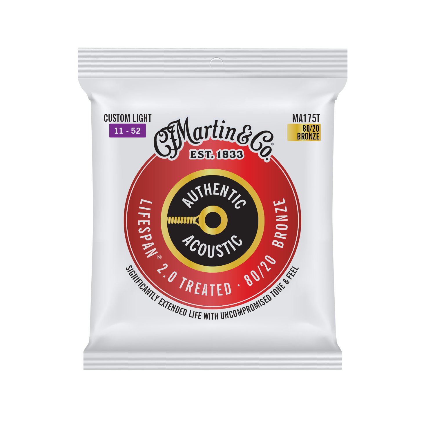 Front of Martin Lifespan MA175T Guitar Strings image number 1