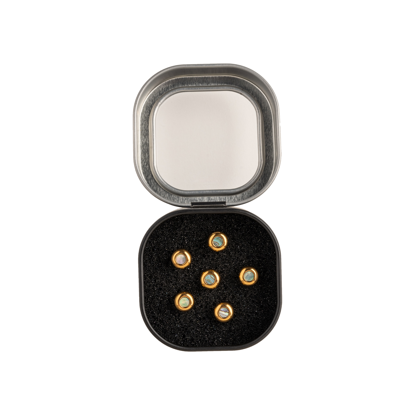 LUXE BY MARTIN® Bridge Pins (Gold with Pearl) | Martin Guitar