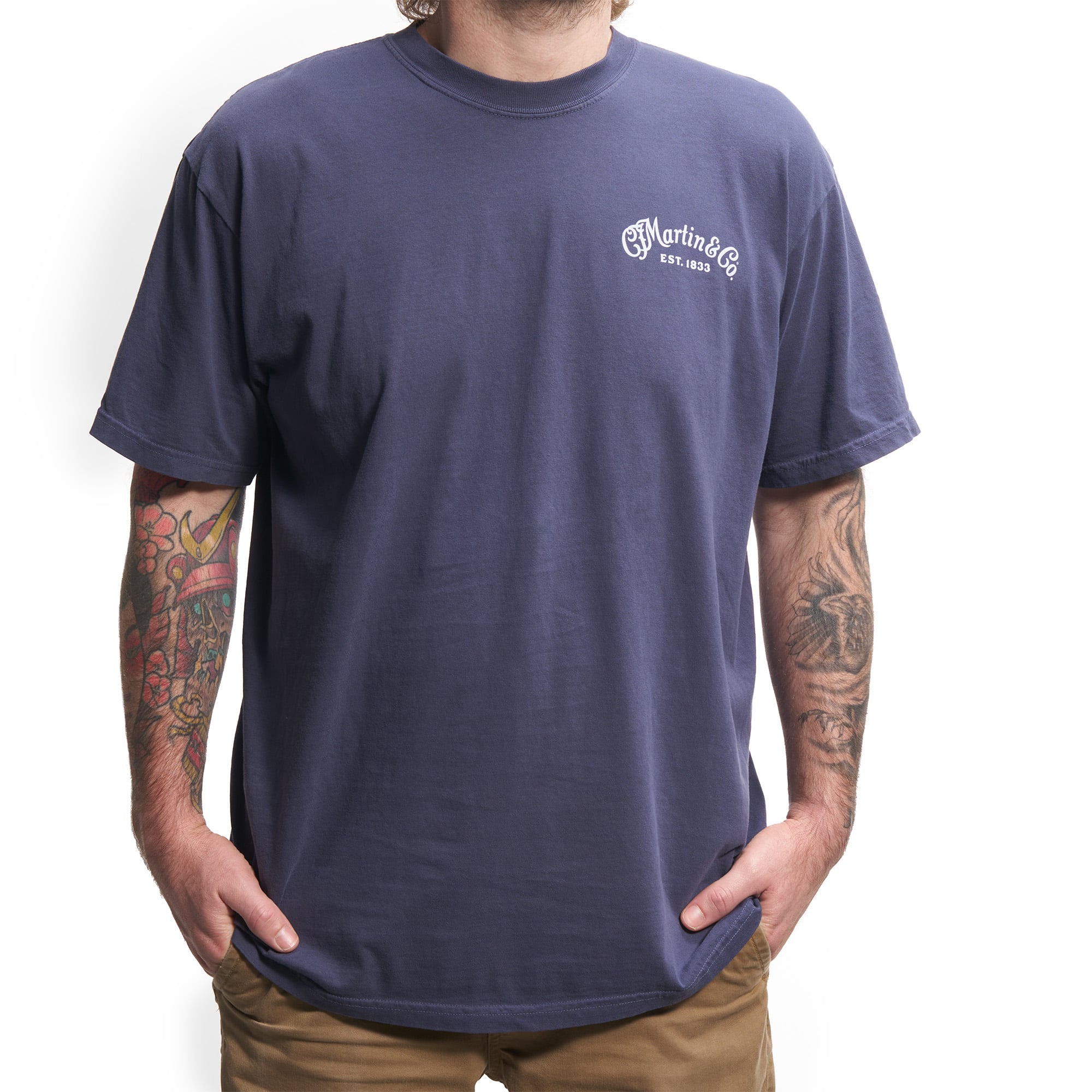 Front of Martin D-28 Blueprint T-Shirt image number 1