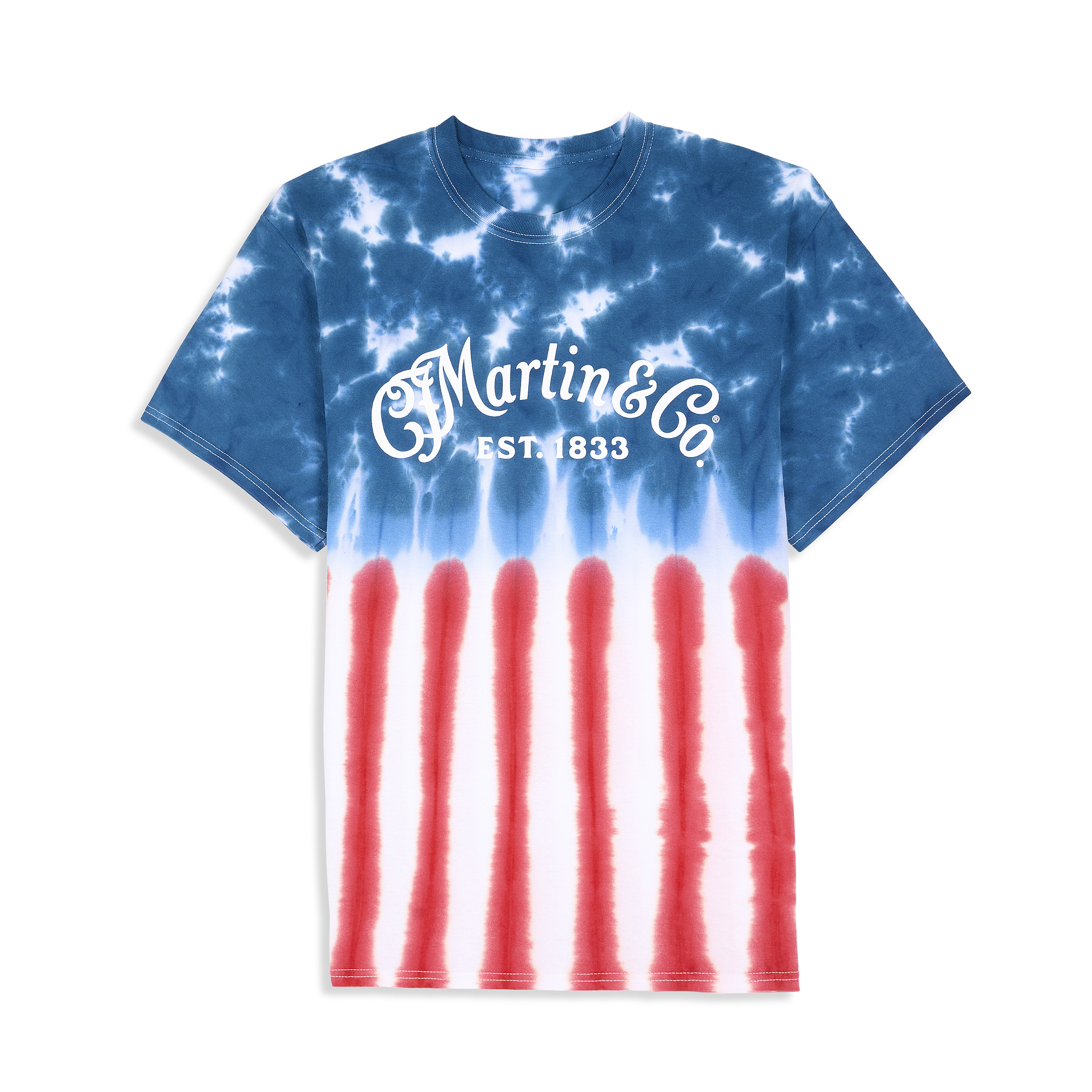 Martin Red, White & Blue Tie-Dye T-Shirt image number 2