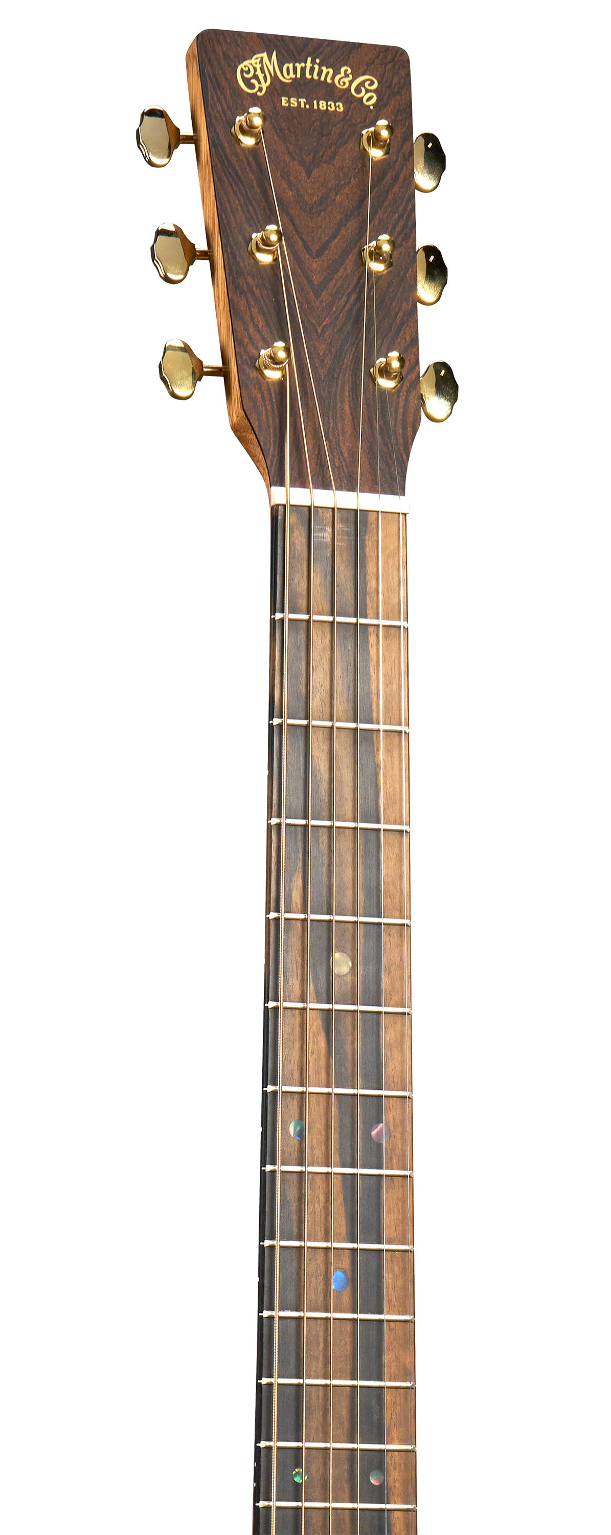 Headstock & Neck of Martin 000C Jr E Walnut Burst Guitar image number 4