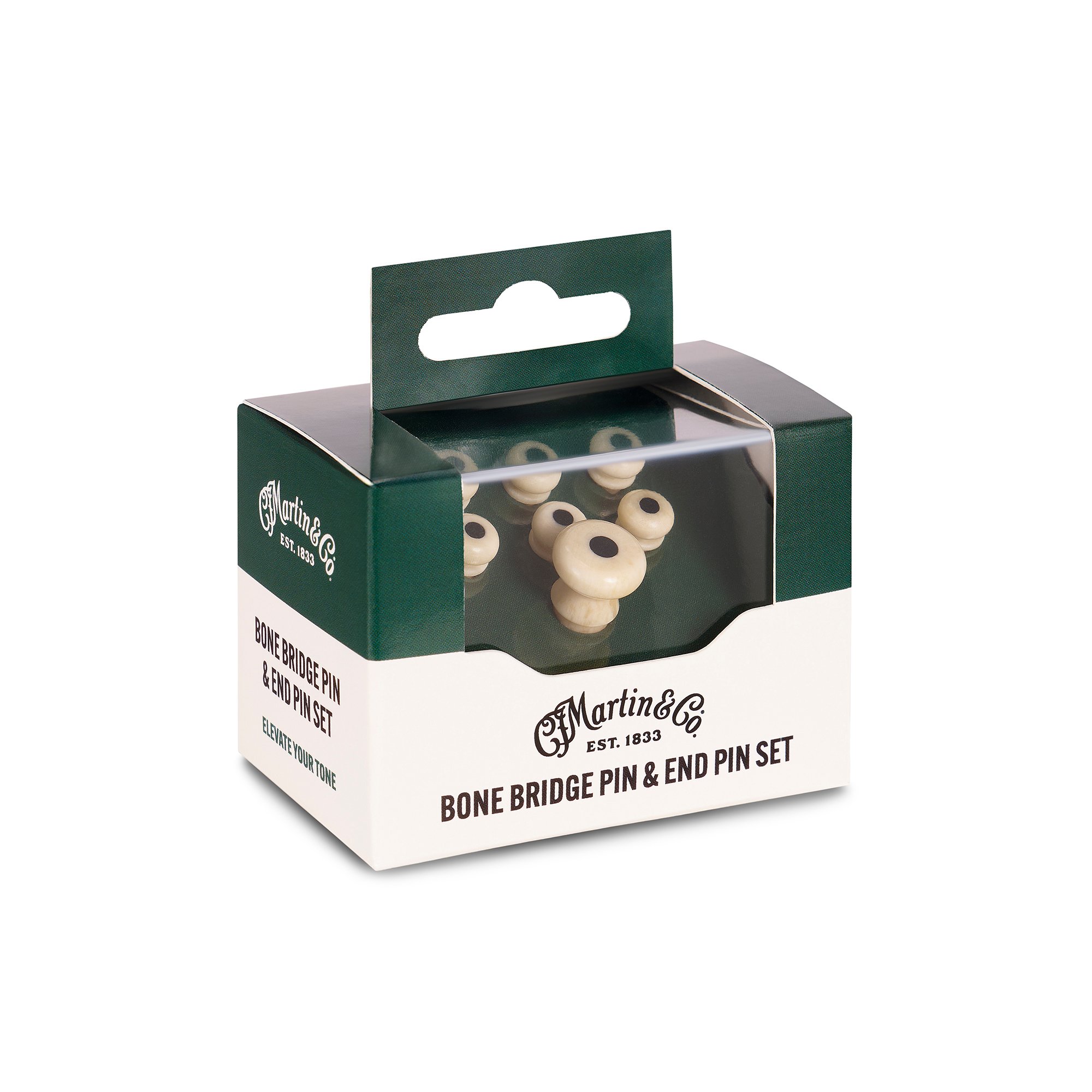 Martin Black Inlay Bone Bridge Pins image number 1