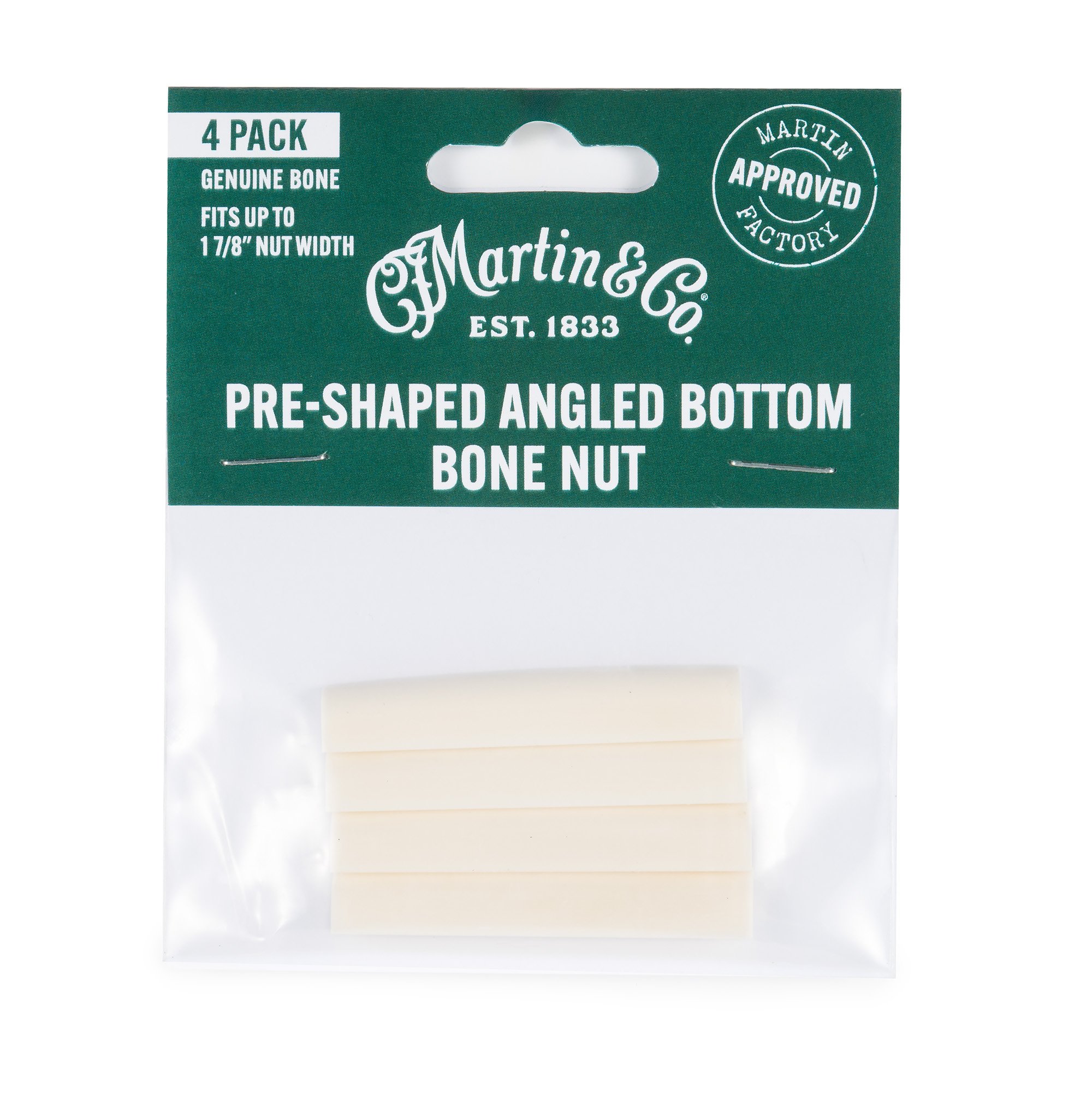 Martin Angled Bottom Bone Nut – 4-Pack image number 1